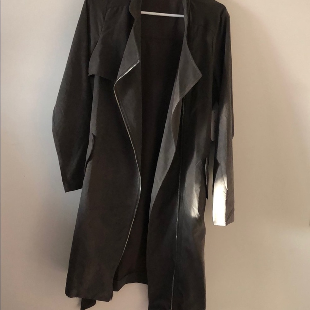NWT JustFab grey light coat